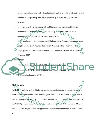 Technology discuss about ( IGES) & (X3D)