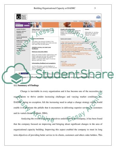 Building organisational capacity