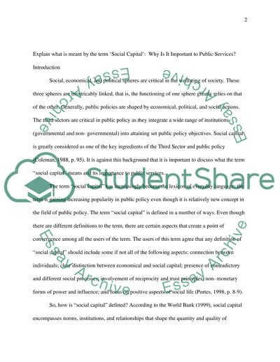 Department of Political Economy _MA Public Policy _The Third Sector and Public Policy