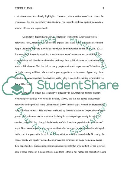 political behavior essay