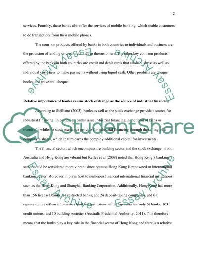 Australias and Hong Kongs Financial Systems