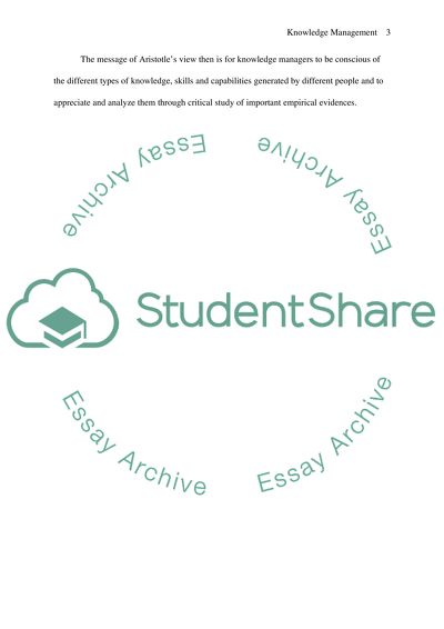 Knowledge management questions