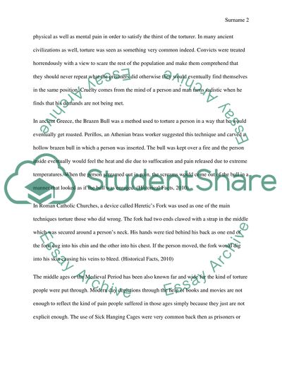 What constitutes torture A look into ancient and modern forms of torture