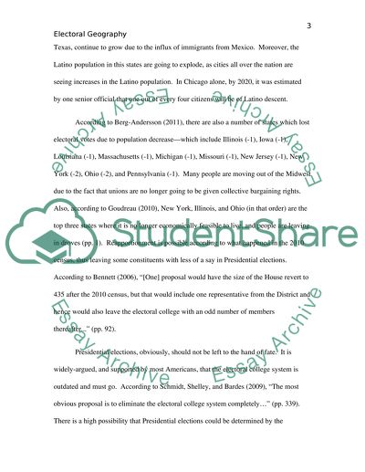 Electoral geography and how the 2010 U.S. Census impacts the political geography of a region or state