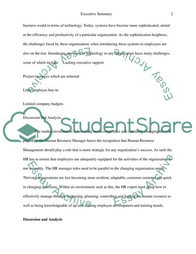 HRM in Supporting the Adoption of New Technology in Organizations