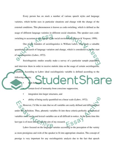 The Ways in which Language Use Varies according to the Relationship between the Speaker and the Audience
