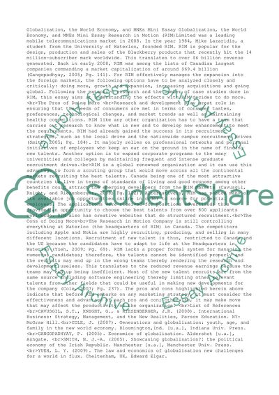 Globalization, the World Economy, and Multinational Enterprises