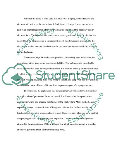 The Application for the Use of Computer, the Processor as a Brain of Computer