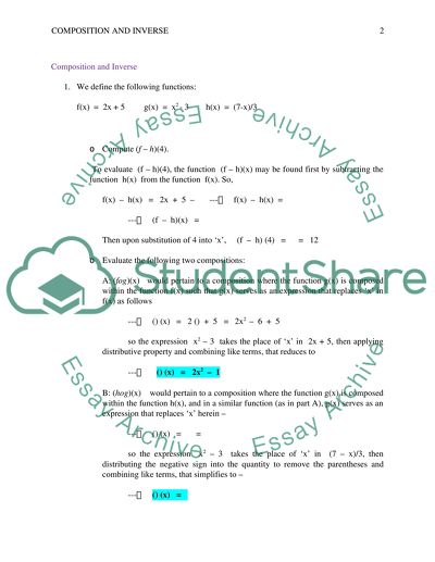 Composition and Inverse