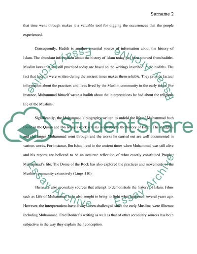 Details of the Life of Muhammad