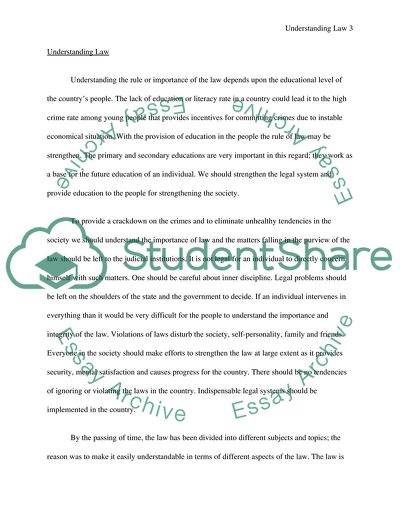 The Importance of Law