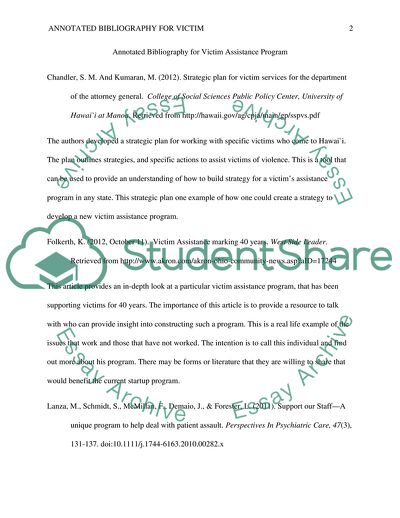 Victim Assistance Program