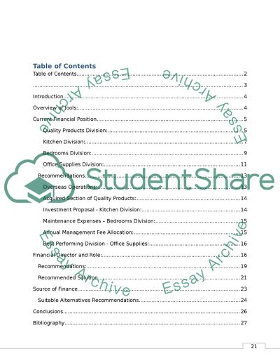 Finance for Managers - Jools Furniture Industries Ltd