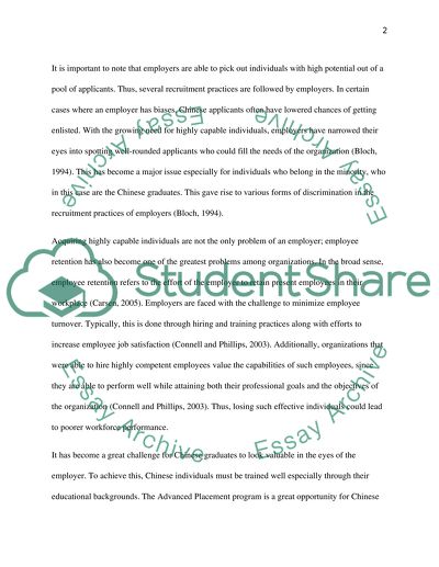 Hospitality - Chinese Student Placement