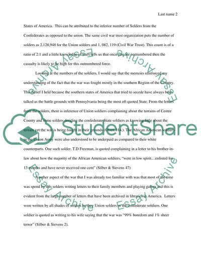 Personal letters of soldiers to their families changing the way we view history of the Civil War