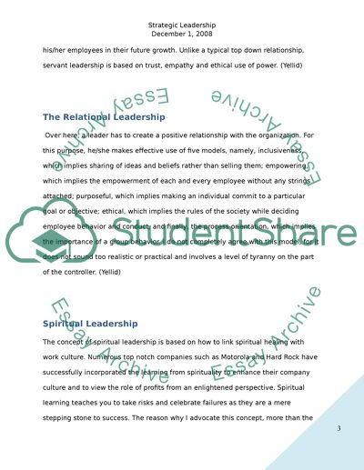 Strategic Leadership and Future Leaders (DB)