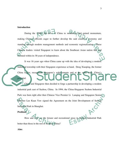 Leisure and Recreational Areas in Suzhou