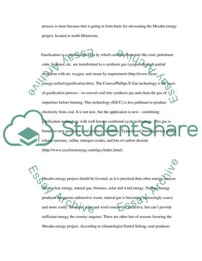 The Mesaba Energy Project