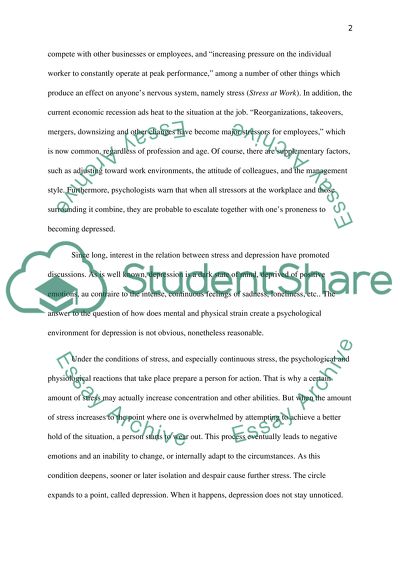 Various Sources of Strain in the Workplace