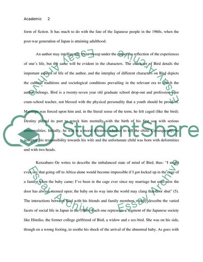 Academic Argument on Issue from the Novel A Personal Matter