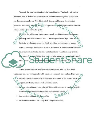 Introduction to Finance