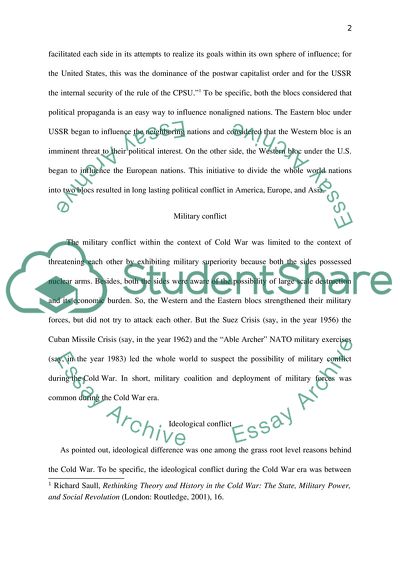 The Cold War-era Between Communism and Capitalism