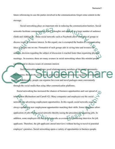 Social Networking In Everyday Life