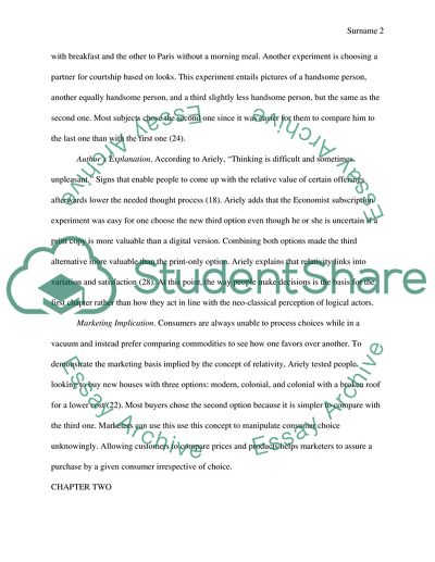 Analysis of The Hidden Forces That Shape Our Decisions by Ariely Dan