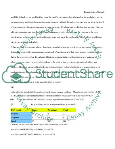 Features of Cohort and Case-Control Studies in Epidemiology