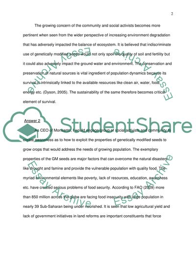 Advantages of Monsanto