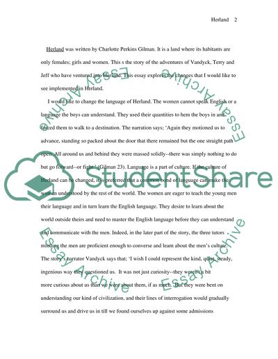 Herland Story by Charlotte Perkins Gilman: the Social Infrastructure of Herland