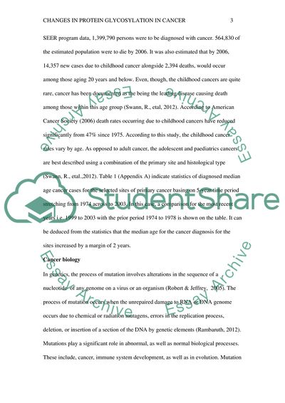 Changes in protein glycosylation in cancer