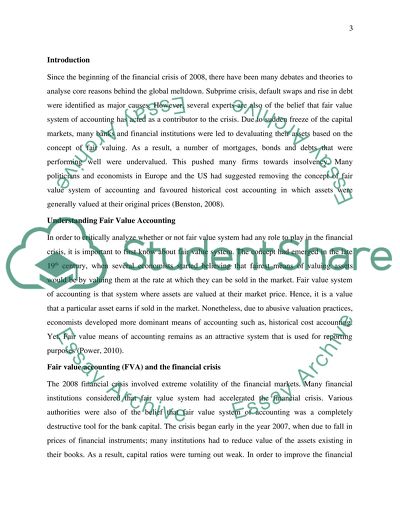 Fair Value Accounting