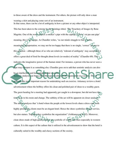 The Semiotic Method: Two Advertisements