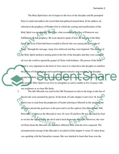 Acts of the Holy Spirit