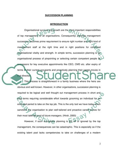 What is succession planning image