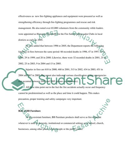 BB Furniture Launches New Fire Resistant Products