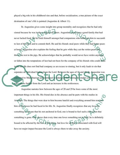 The Confessions of St. Augustine