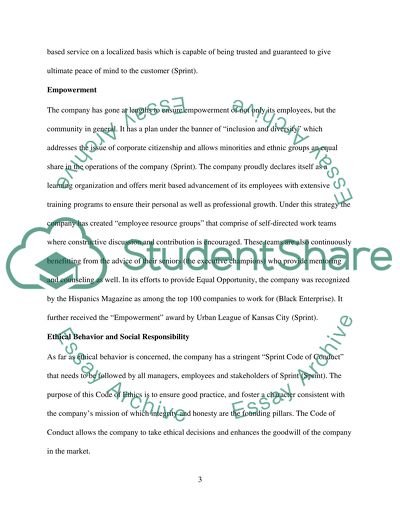 Sprint Communications Company Overview