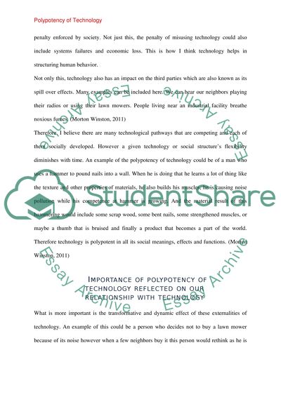 Technology as Politics and Culture