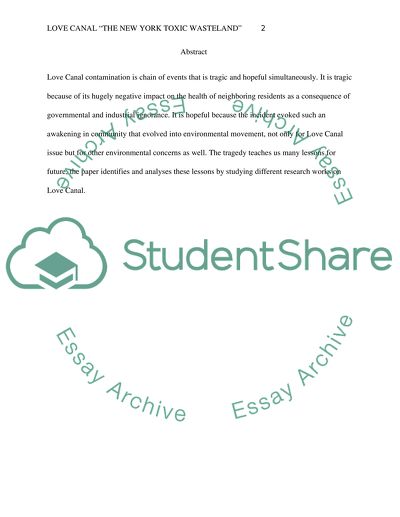 Love Canal The New York Toxic Wasteland