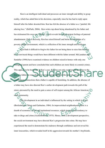 Kens Character Development from a Biopsychosocial Perspective