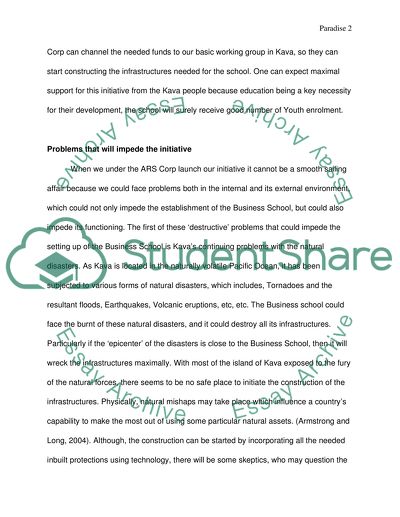 Decisions in Paradise Business Scenario, Part 1