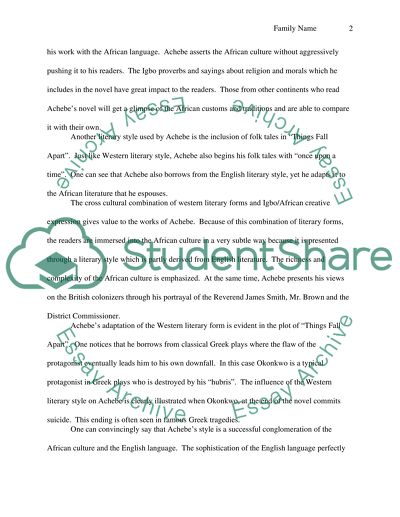 Chinua Achebe: the Father of African Novels in English