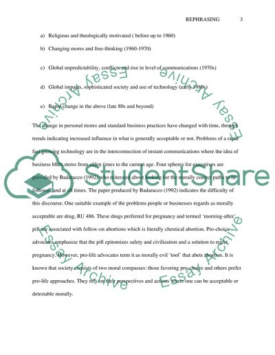 Ethics, Morality, Individual and Professional Conflicts