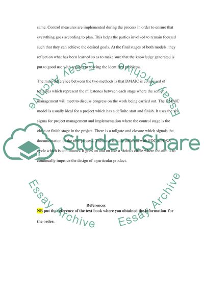 The Scientific Method and Demings PDCA/PDSA cycle