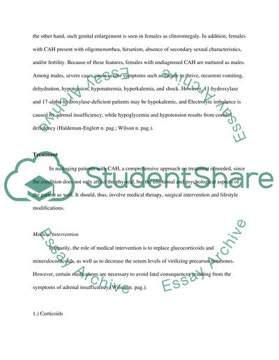 Congenital Adrenal Hyperplasia