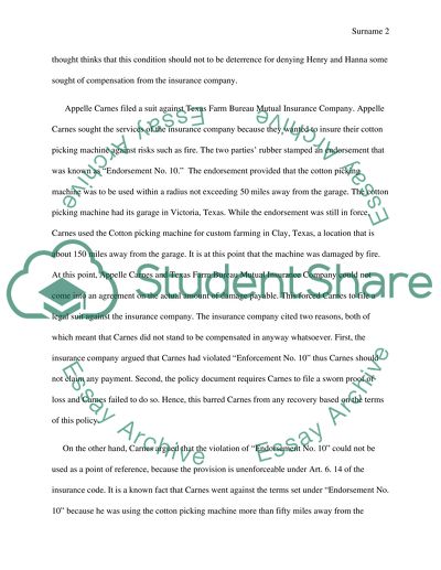 Issue-Based Memorandum - Henry and Hanna