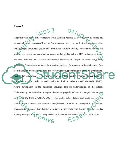 Behavior in special education