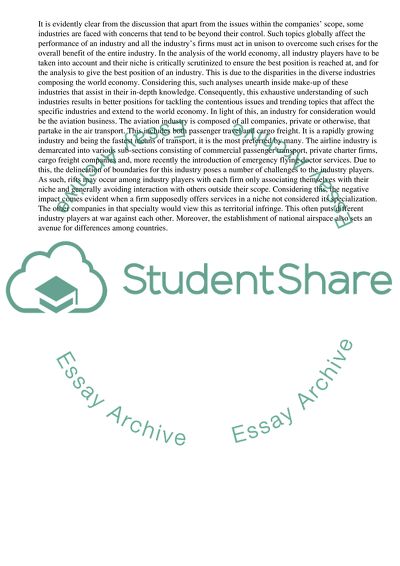 Strategic Management in the Aviation Industry